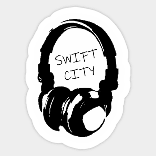 Swift City Headphones Sticker